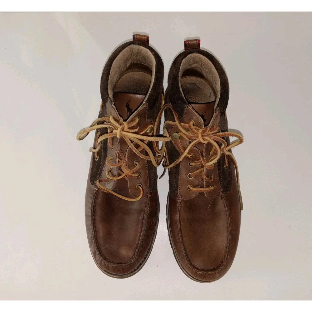 Polo Ralph Lauren Salisbury Men's 11.5 Footwear Casual Boots Shoes Chukka Brown